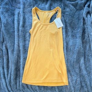 universal thread yellow tank top size xs